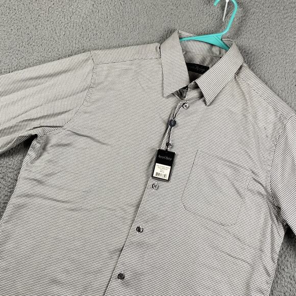 Kenneth Roberts Button Up Shirt Men's Large Geometric Pattern Causal Formal New - Picture 9 of 12